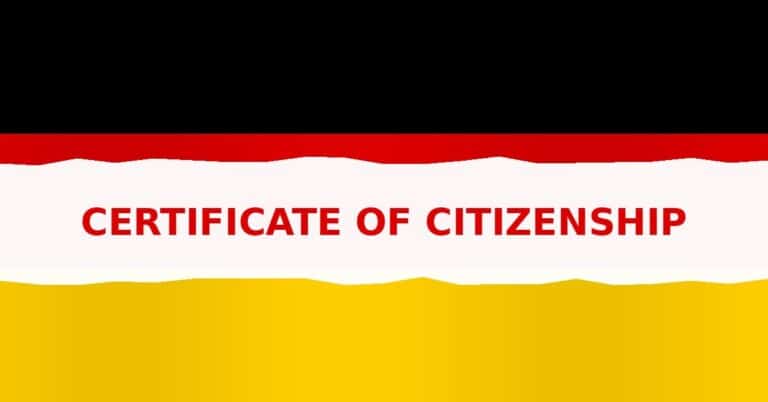 Certificate of citizenship