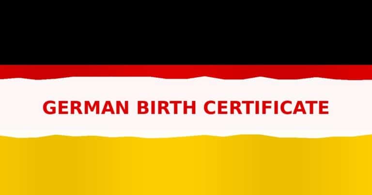 German birth certificate