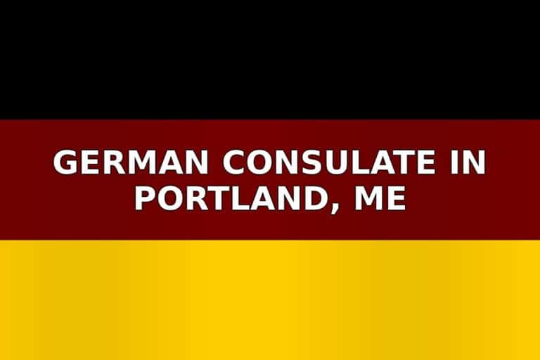 German consulate in Portland, ME