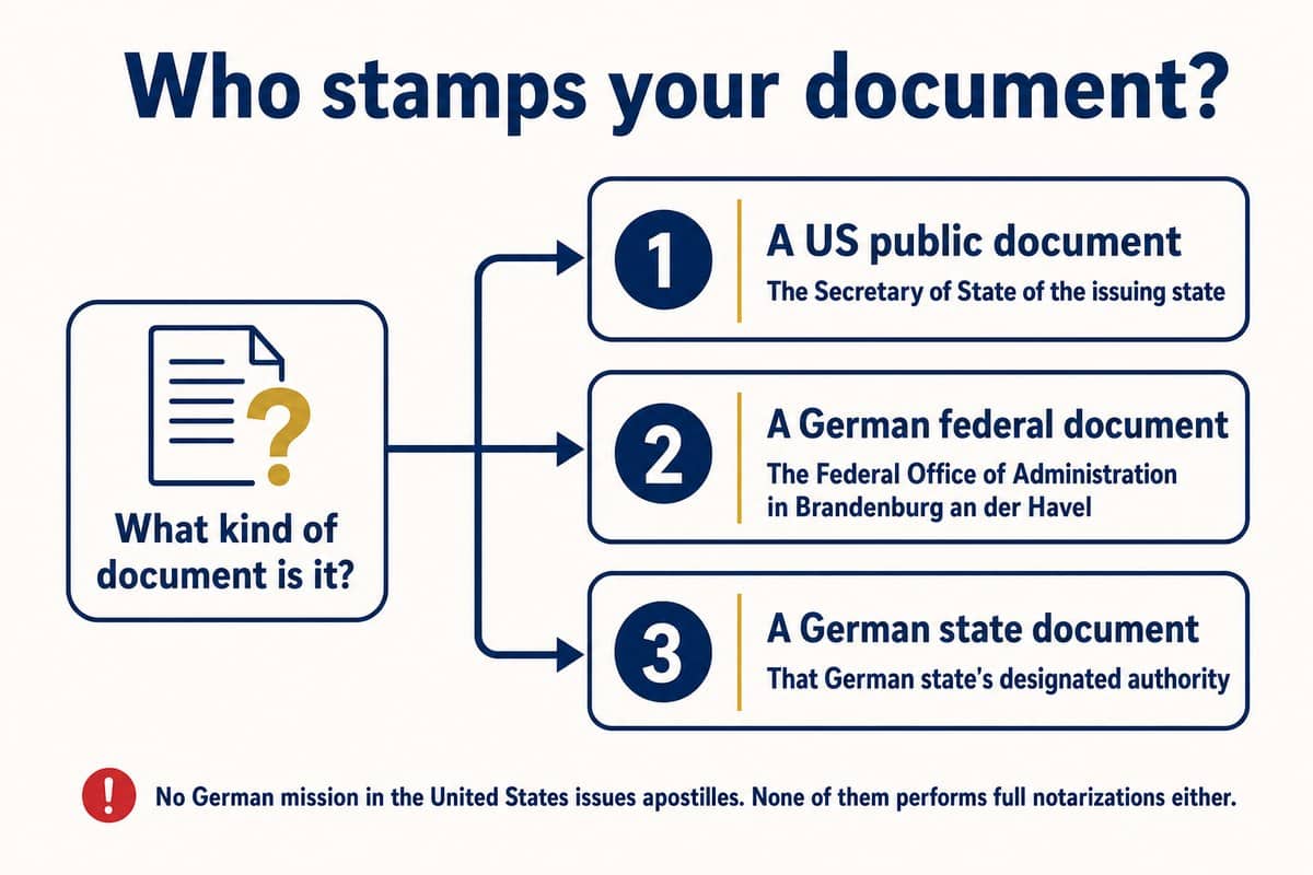 Who stamps your document?
