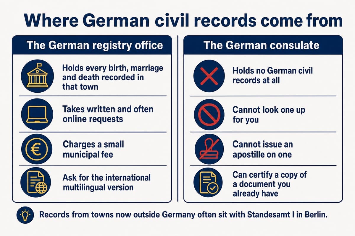 Where German civil records come from