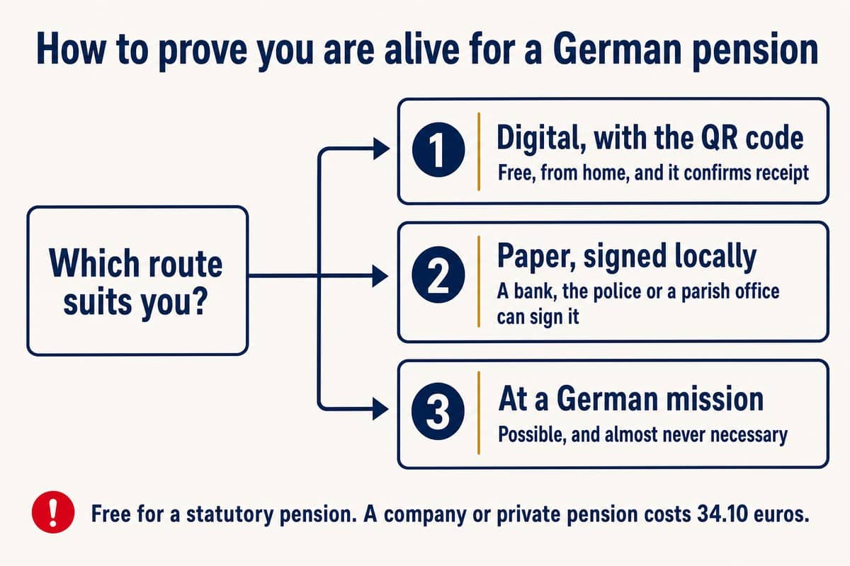 How to prove you are alive for a German pension